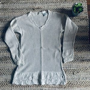 Cream crocheted Tunic